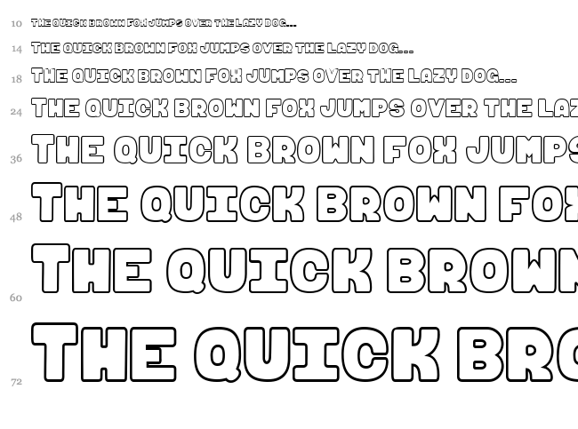 Maki & Fugu font waterfall